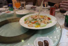 賓客享用晚宴美食情況。